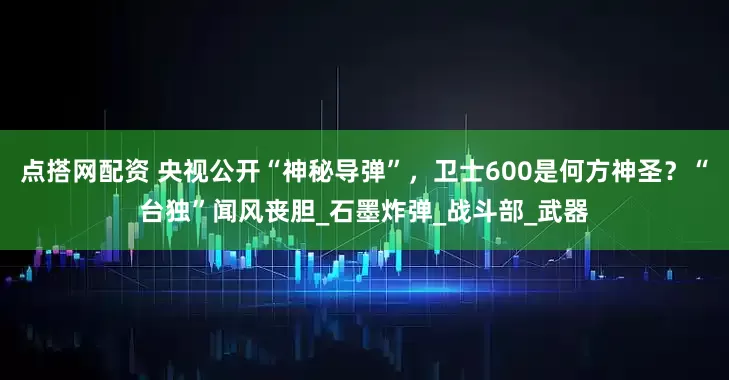 点搭网配资 央视公开“神秘导弹”，卫士600是何方神圣？“台独”闻风丧胆_石墨炸弹_战斗部_武器